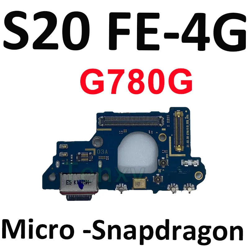 For Samsung Galaxy S20 FE G780F G781B G781 G780G Motherboard Cover USB Charger Dock Port Connector Mircophone 5G Signal Antenna