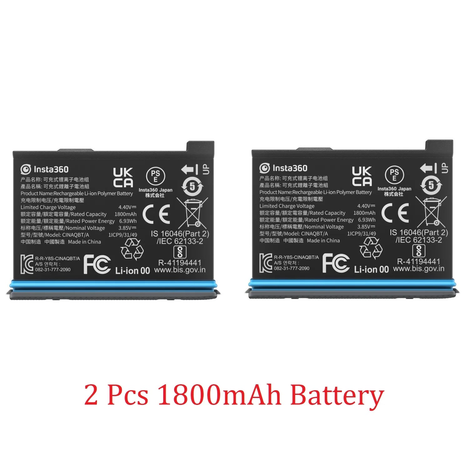 Original Insta360 X3 Battery 1800mAh High Capacity And Fast Charger Hub For Insta 360 ONE X 3 Power Accessories