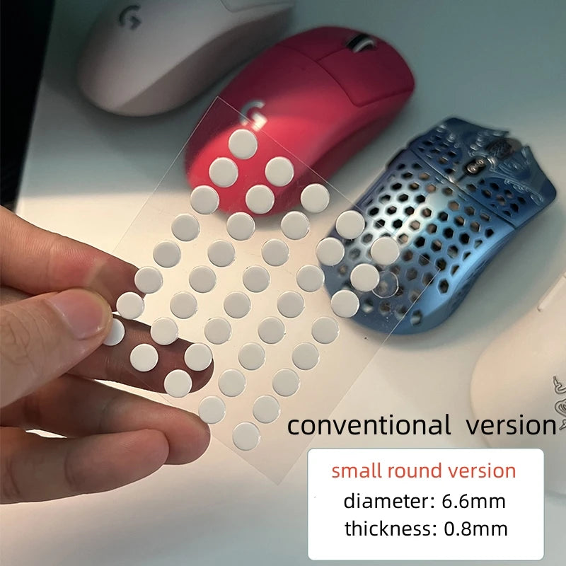 Ultraglide Small Round Dot PTFE Mouse Skates DIY Mice Glide Feet ICE Control Speed Version Wear Resistant Esports Universal