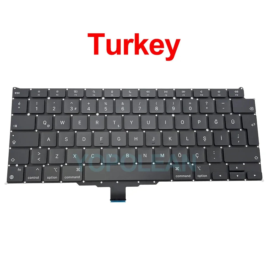 New Laptop A2337 Keyboard For Macbook Air 13" M1 A2337 Keyboard Replacement US UK FR SP IT DE RU AE Layout 2020 Year