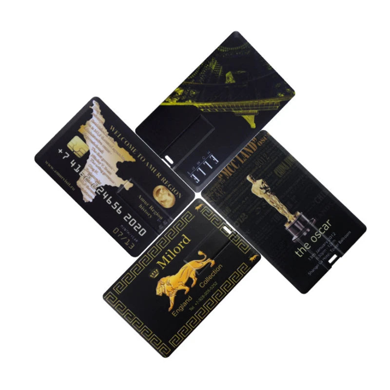 20 PCS/LOT USB Credit Card 2.0 3.0 pendrive 1GB 2GB 4GB 8GB 16GB 32GB 64GB 128GB memorias cle memory stick Business Card usb