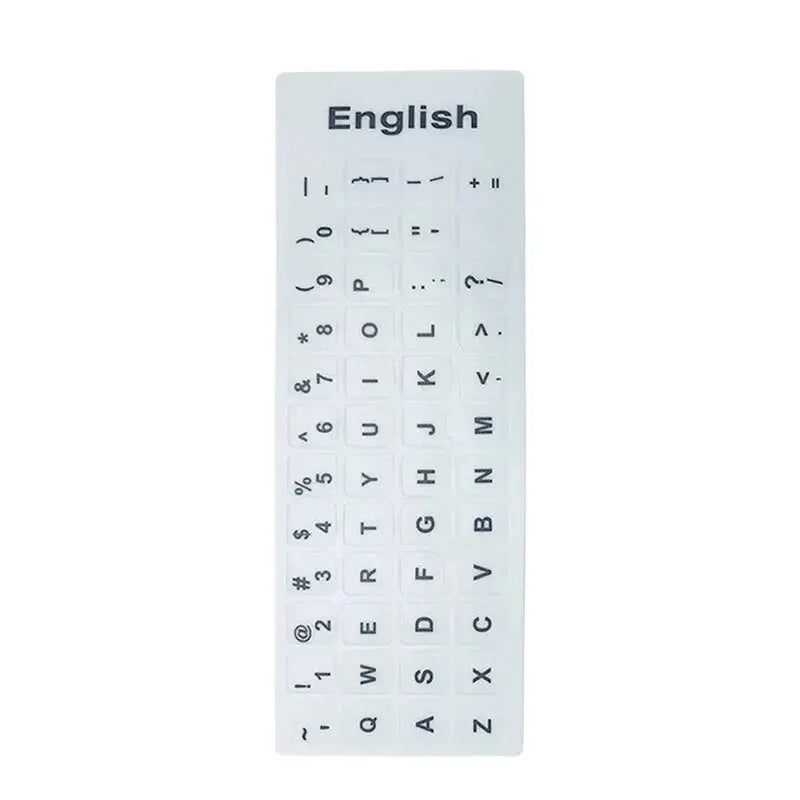English Spanish Italian Korean Keyboard Stickers Frosted PVC Language Keyboard Sticker For Laptop Desktop PC