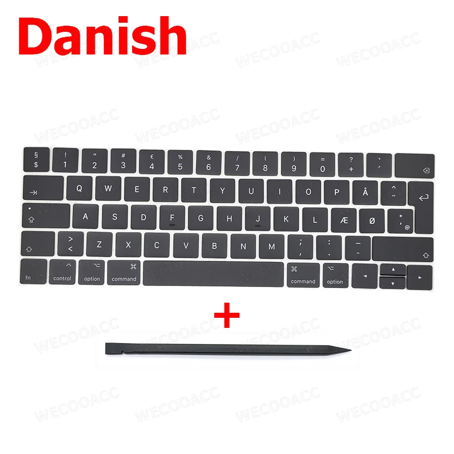 New Replacement Keyboard Keys Keycap Russian French Spain US UK EU For Macbook Pro Retina 13" 15" A1989 A1990 Key Cap 2018 2019