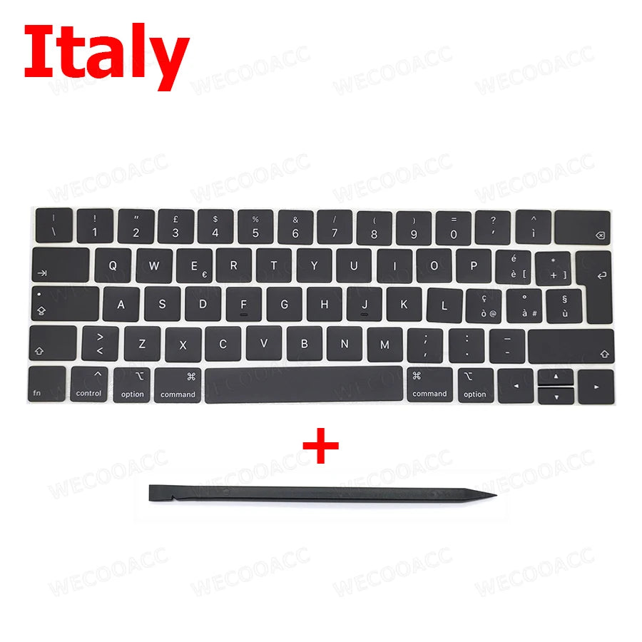 New Replacement Keyboard Keys Keycap Russian French Spain US UK EU For Macbook Pro Retina 13" 15" A1989 A1990 Key Cap 2018 2019