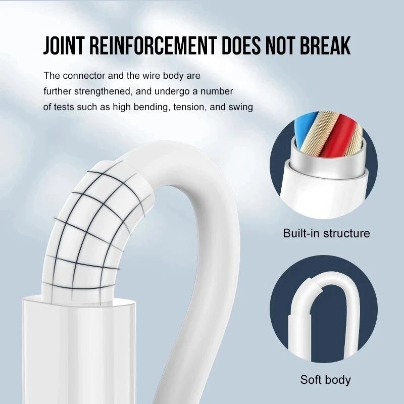 6A 100W Original USB Type C Cable For Samsung S23 S22 Ultra Huawei P30 Pro Xiaomi Redmi Fast Charging Charger Cable Accessories