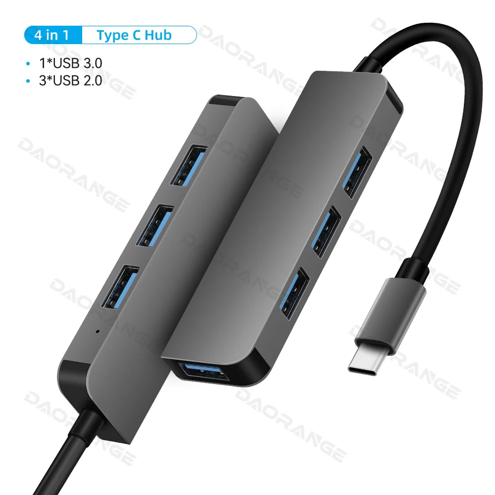 11 in 1 USB C 3.0 Hub Type C Laptop Adapter to 4K HDMI-Compatible VGA RJ45 Lan Ethernet SD/TF Card 87W PD Dock Station Splitter