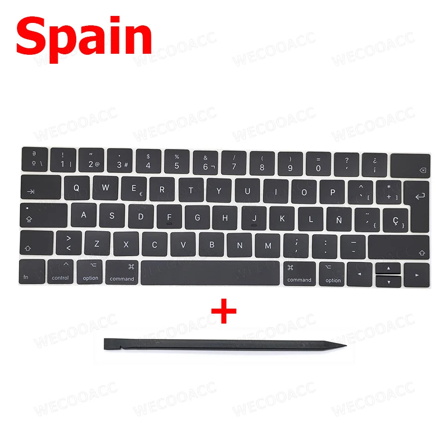 New Replacement Keyboard Keys Keycap Russian French Spain US UK EU For Macbook Pro Retina 13" 15" A1989 A1990 Key Cap 2018 2019