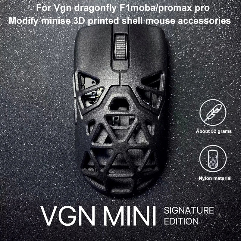 Upgrade Viper Mini SE 3D Printed Case Modification VGN F1 MOBA/Pro Max/Pro Series Wireless Mouse Repair Replacement accessories