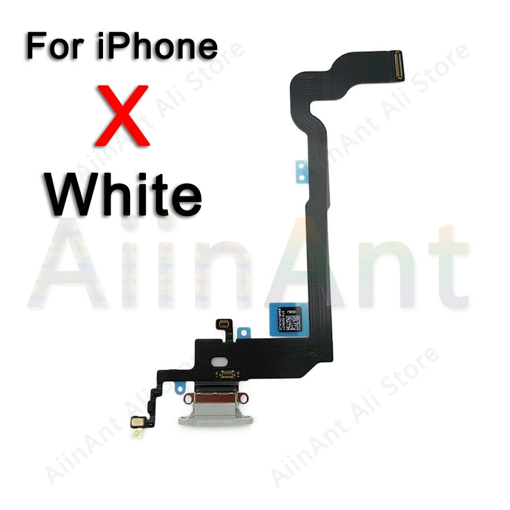 AiinAnt USB Port Charger Dock Connector Mic Charging Flex Cable For iPhone 7 8 Plus Xs Max X XR Dock Charging Flex