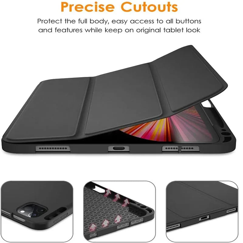 Case For Xiami MiPad 5 6 Pro 11 Support Magnetic Charging Auto Wake up For Redmi Pad Se 11 10.61 Cover Xiaomi Tablet Accessories