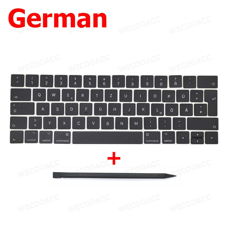 New Replacement Keyboard Keys Keycap Russian French Spain US UK EU For Macbook Pro Retina 13" 15" A1989 A1990 Key Cap 2018 2019