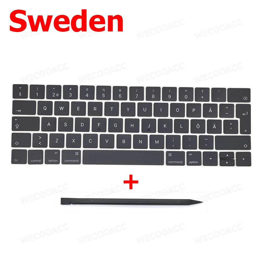 New Replacement Keyboard Keys Keycap Russian French Spain US UK EU For Macbook Pro Retina 13" 15" A1989 A1990 Key Cap 2018 2019