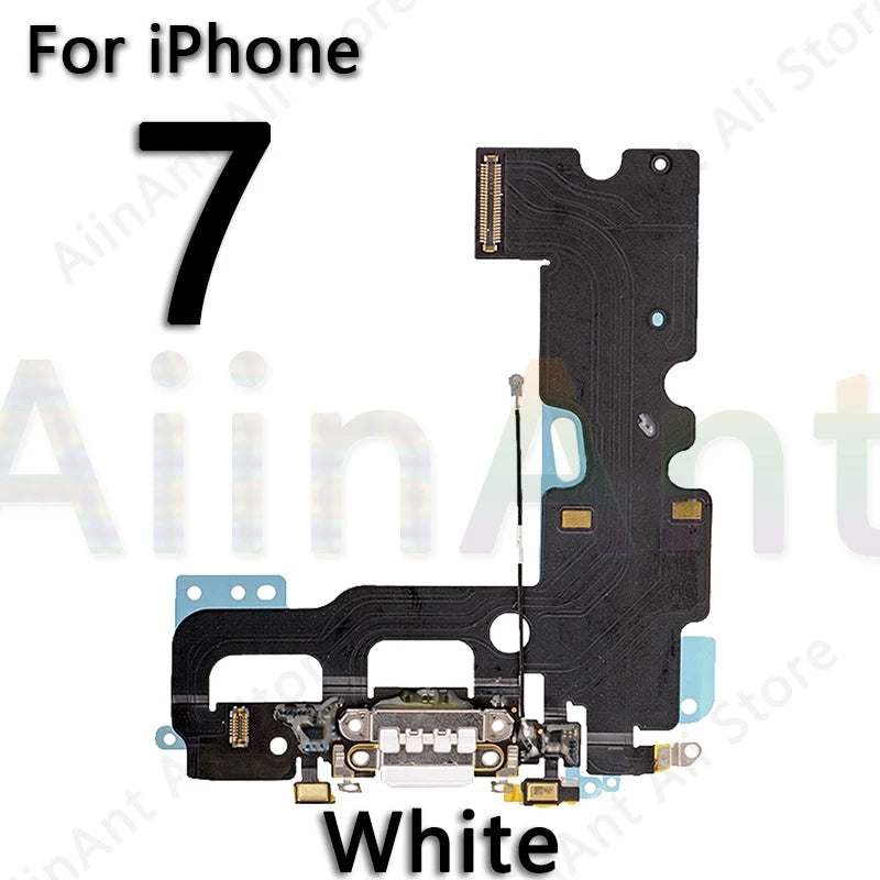 AiinAnt USB Port Charger Dock Connector Mic Charging Flex Cable For iPhone 7 8 Plus Xs Max X XR Dock Charging Flex