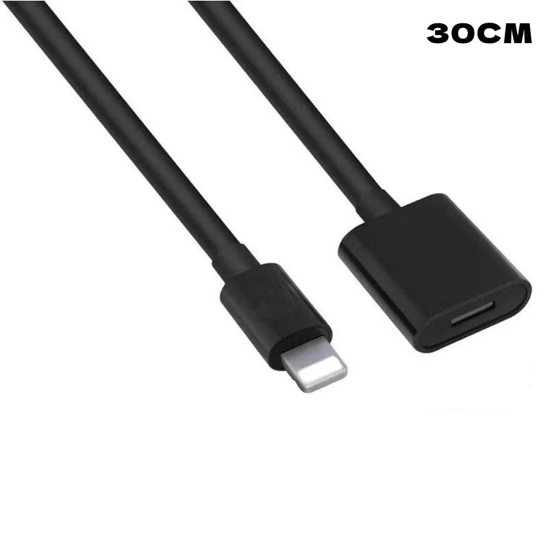 Lightning Charger Extension Cable Compatible with iPhone/iPad,Dock Cable for Male to Female Extension Adapter Video, Data, Audio