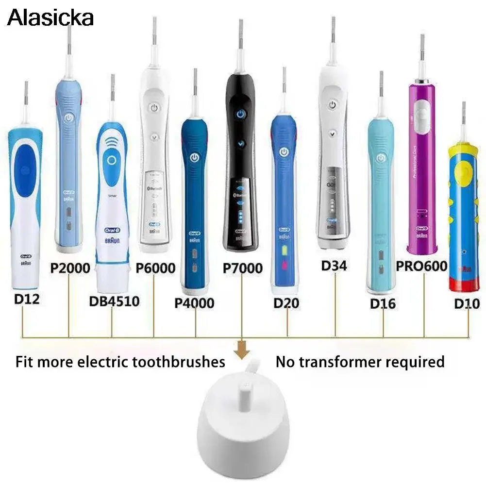 EU/US/USB Plug Replacement For Oral B 3757 Series D12 D20 Electric Toothbrush Charger Inductive Charging Base Adapter