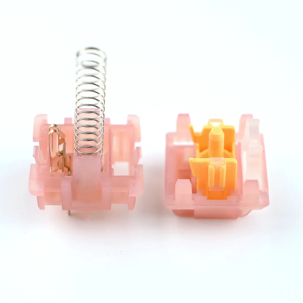 Outemu Silent Peach V3 Switches Lubed Update Silent Lemon V3 Switch Mechanical Keyboard Linear Tactile 5Pin Custom Hot-swap DIY