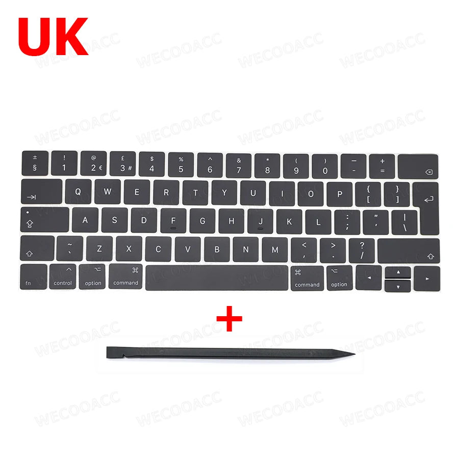 New Replacement Keyboard Keys Keycap Russian French Spain US UK EU For Macbook Pro Retina 13" 15" A1989 A1990 Key Cap 2018 2019