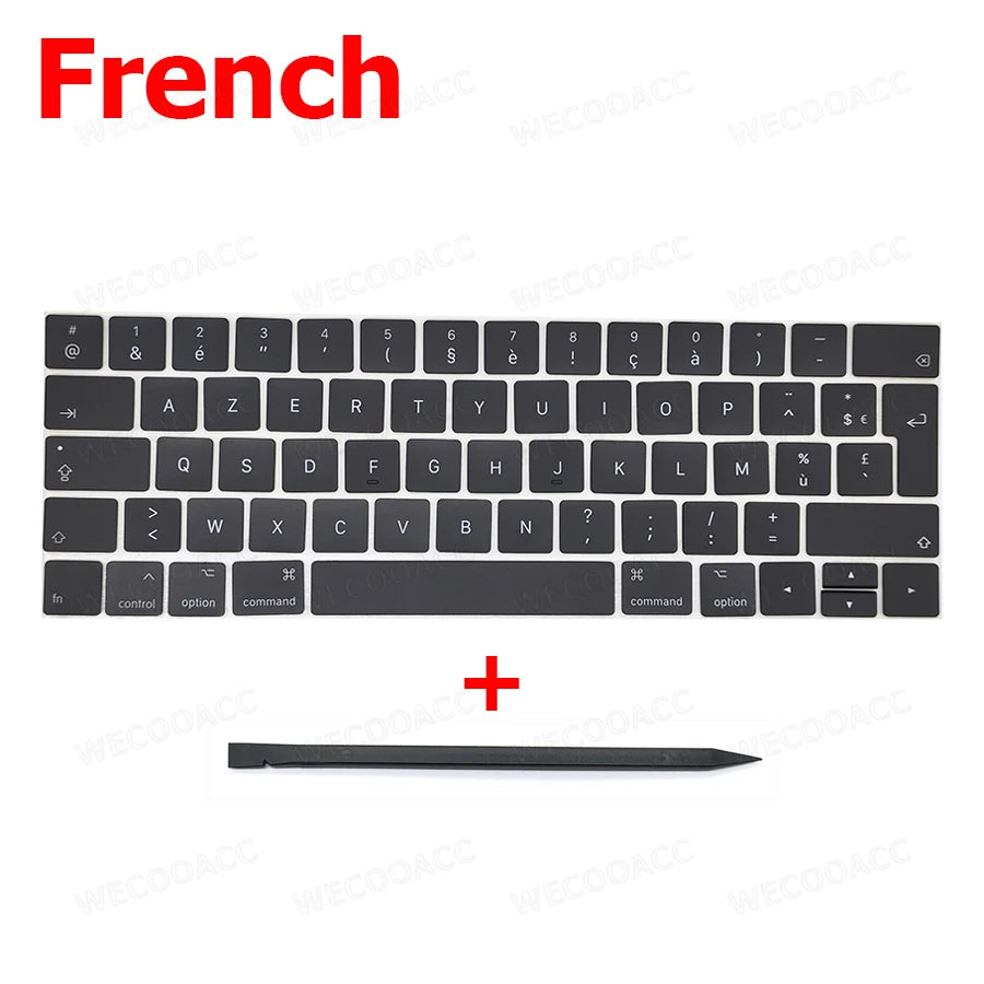 New Replacement Keyboard Keys Keycap Russian French Spain US UK EU For Macbook Pro Retina 13" 15" A1989 A1990 Key Cap 2018 2019