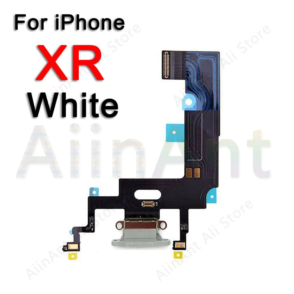 AiinAnt USB Port Charger Dock Connector Mic Charging Flex Cable For iPhone 7 8 Plus Xs Max X XR Dock Charging Flex