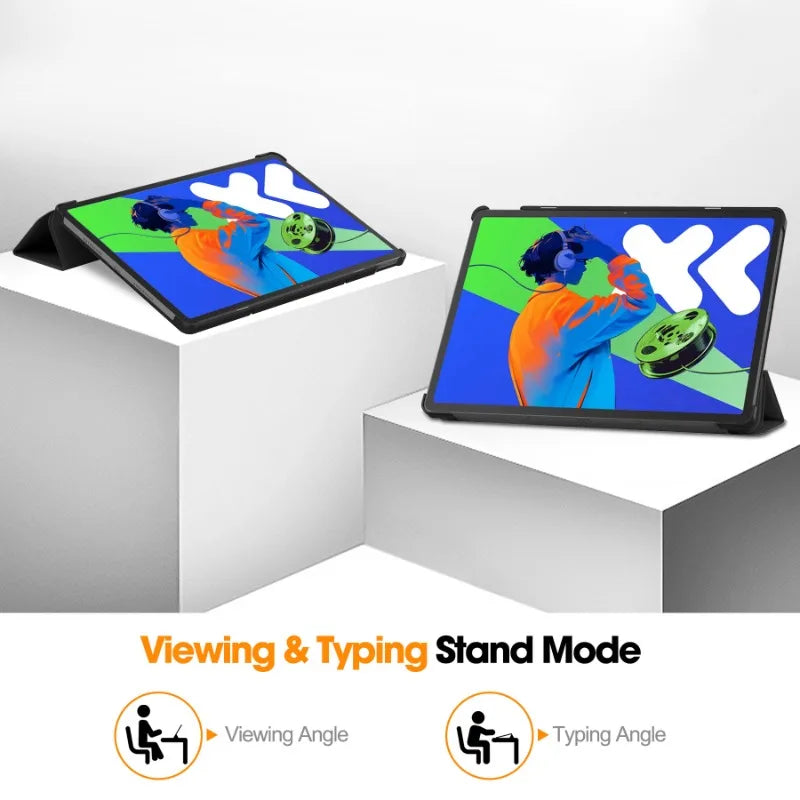 Smart Case For Lenovo Xiaoxin Pad Pro 12.7 inch 2025 Folding Flip Stand With Auto Sleep Funda TB375FC/TB373FU 12.7" Tablet Cover