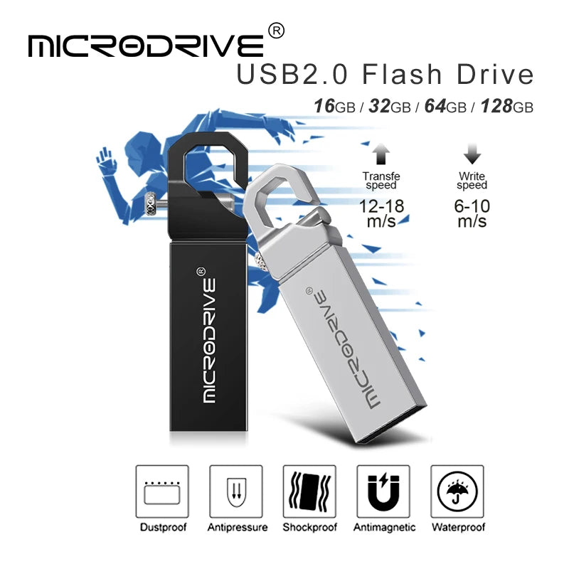 USB 2.0 Mini Flash Drive 16GB 4GB High Speed Waterproof Pen Drive 8GB Pendrive 32GB 64GB 128GB USB Memory Disk USB Stick