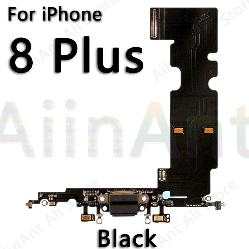 AiinAnt USB Port Charger Dock Connector Mic Charging Flex Cable For iPhone 7 8 Plus Xs Max X XR Dock Charging Flex