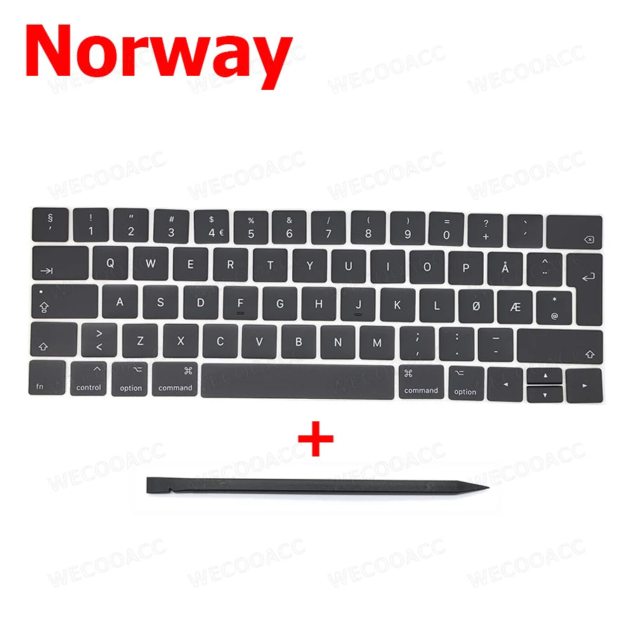 New Replacement Keyboard Keys Keycap Russian French Spain US UK EU For Macbook Pro Retina 13" 15" A1989 A1990 Key Cap 2018 2019